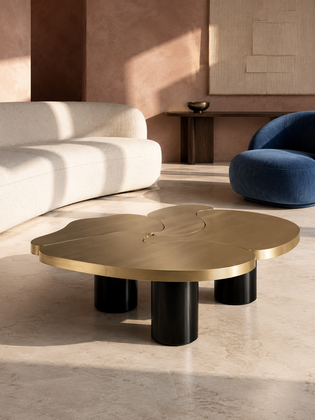 Petal Link Metal Coffee Table
