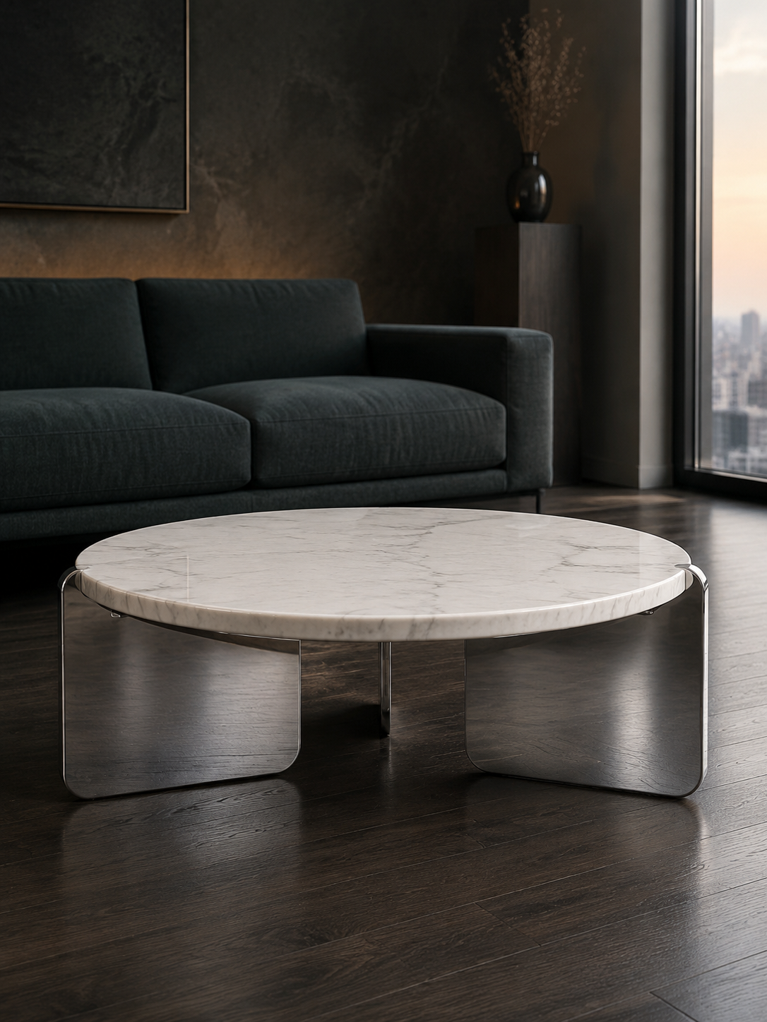 Aero Curve Marble Coffee Table